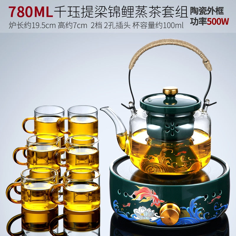 Glass Steam Tea Kettle