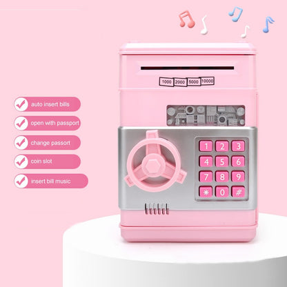 Pink atm piggy bank