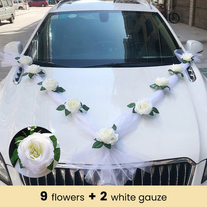 White Rose Artificial Flower