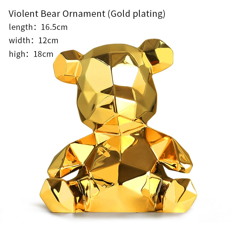 Violent Bear Sculpture