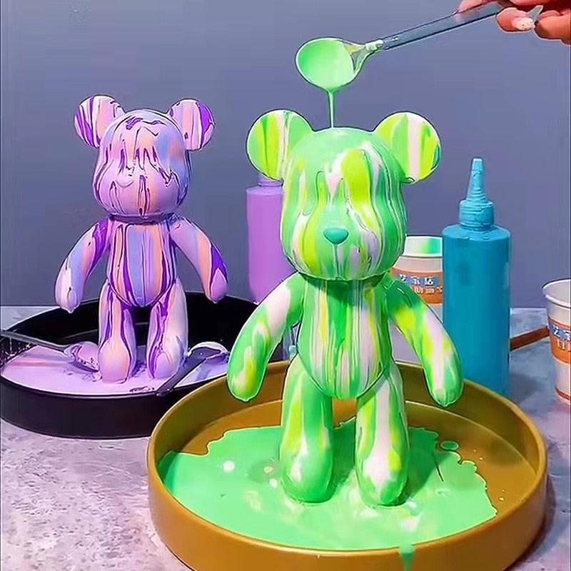 (D.I.Y) Graffiti Bearbrick Statue 3