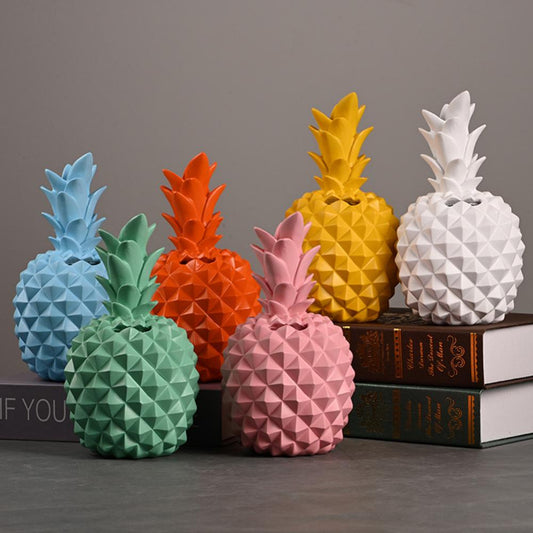 Pineapple Figurine Piggy Bank