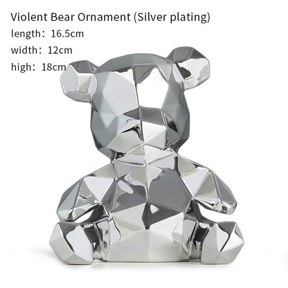 Violent Bear Sculpture