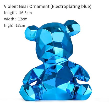 Violent Bear Sculpture