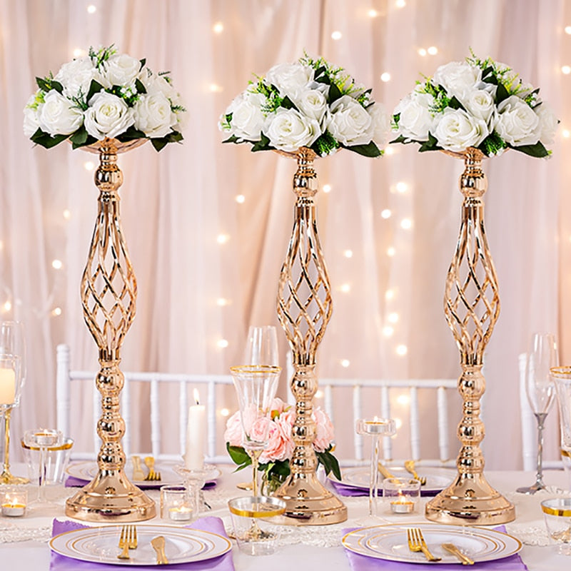 Gold/ Silver Flowers Vases